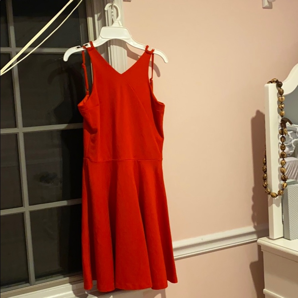reddish orange miss behave dress